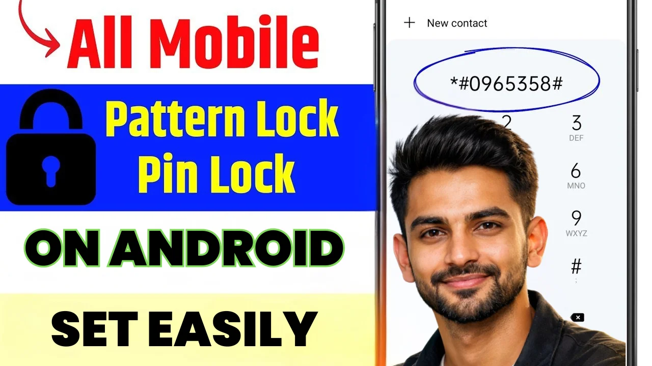 Set Mobile Pattern Screen Lock on Android